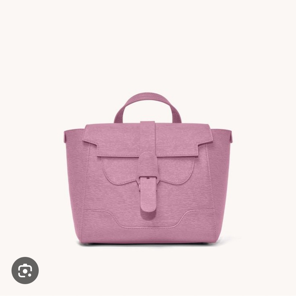 NWT NIB Senreve Midi Maestra Mimosa Leather Peony